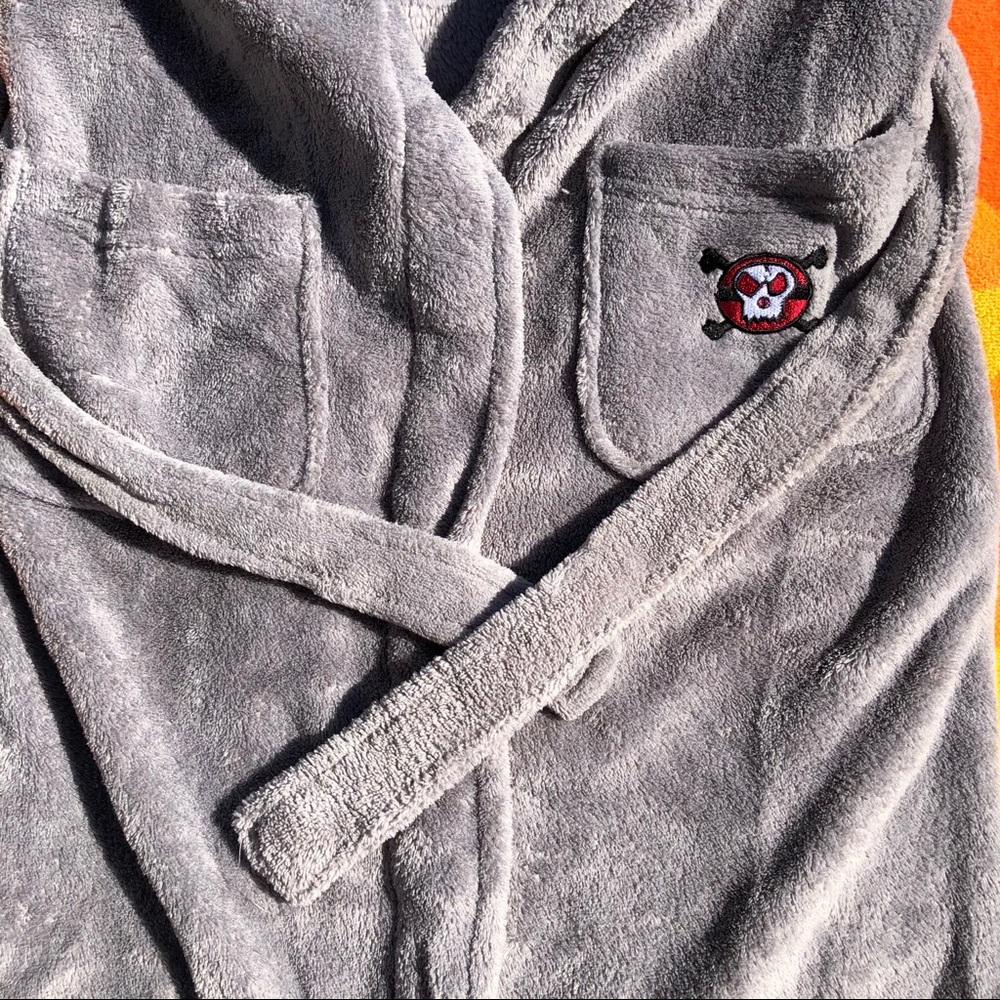 Gray Kids Robe - Picture 2 of 4